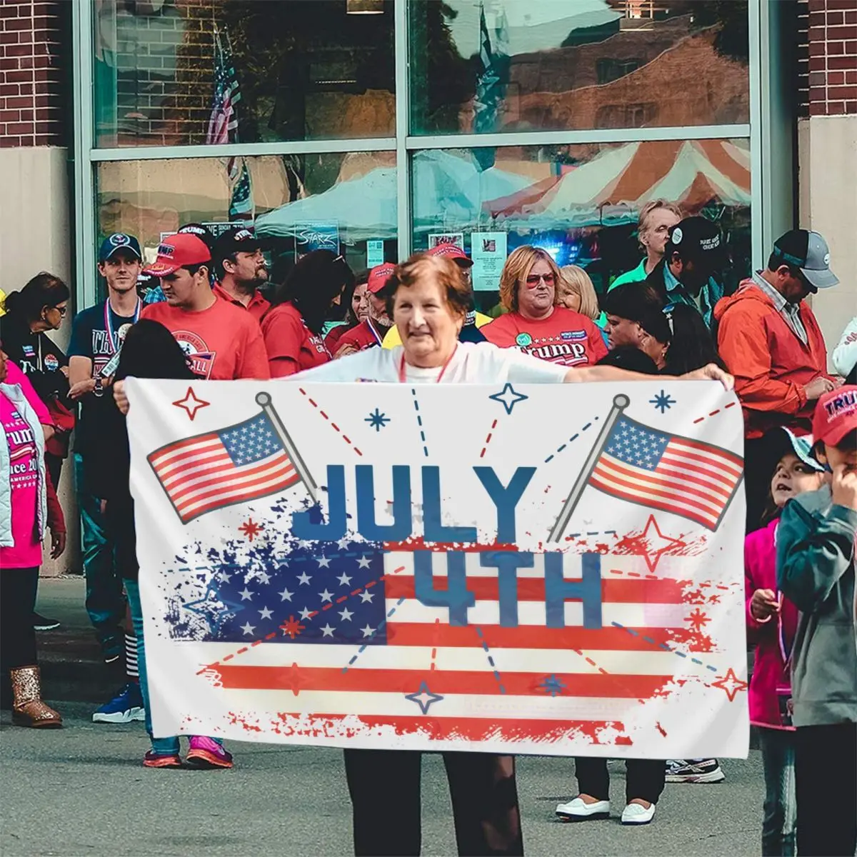 Празднование Дня коломбуса наружный баннер мультяшный фокус или желание