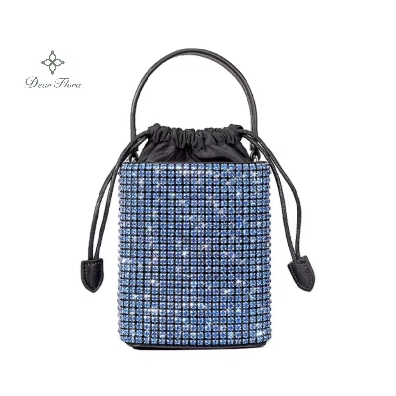 Women's Bling Water Diamond Fashion Handbags Elegant Shinny Rhinestone Shoulder Bag Luxury Glitter Evening Party Crossbody Bags