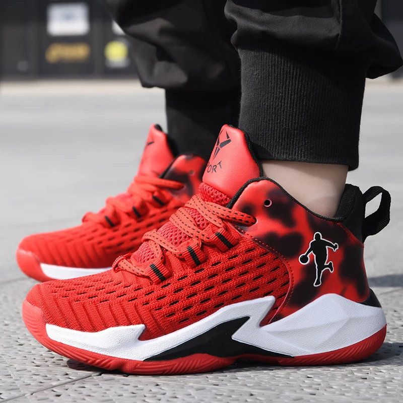 2022 детская Баскетбольная обувь для мальчиков спортивные детские кроссовки