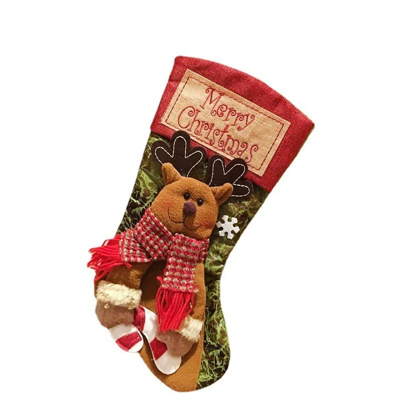 

Christmas socks gift bag Christmas decoration socks Christmas Eve Christmas gift children Christmas tree pendant candy bag