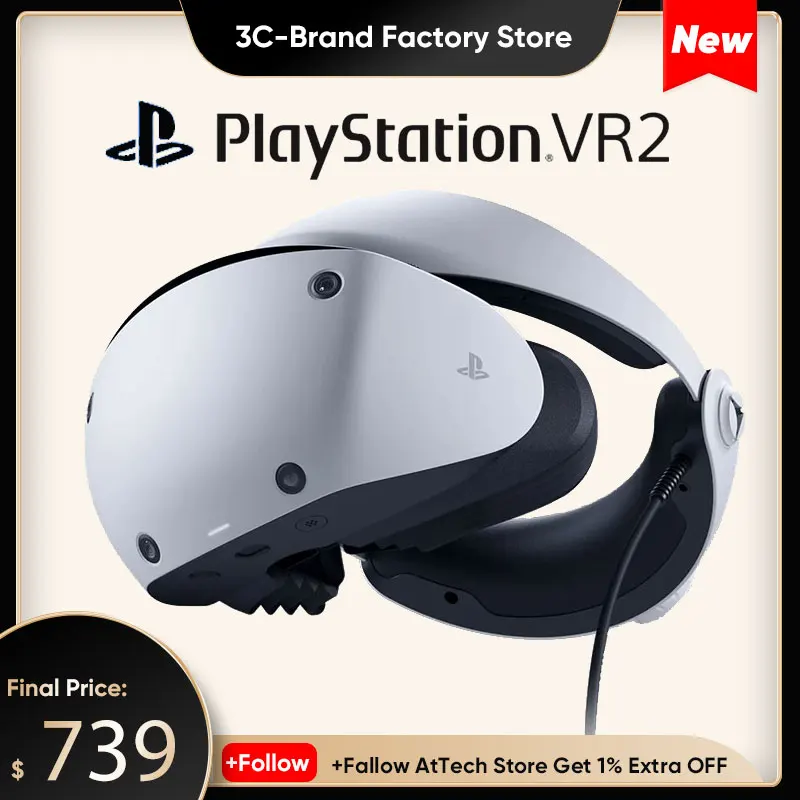 

Sony Playstation5 Vr2 ps vr2 Virtual Reality Headset 3D VR Glasses Eye Lens Wearing For Playstation 5 Games Sony PSVR ps5 vr2