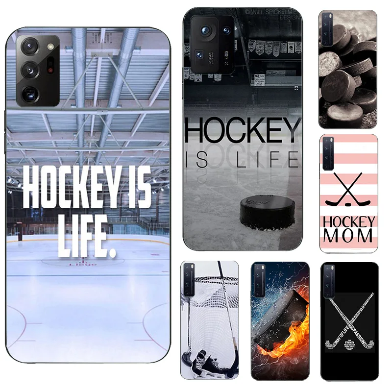 Чехол для телефона с клюшкой хоккея и шайбой чехол Redmi Note 9 10 11 Pro 7 8A 8Pro 9A 9S чехлы Xiaomi