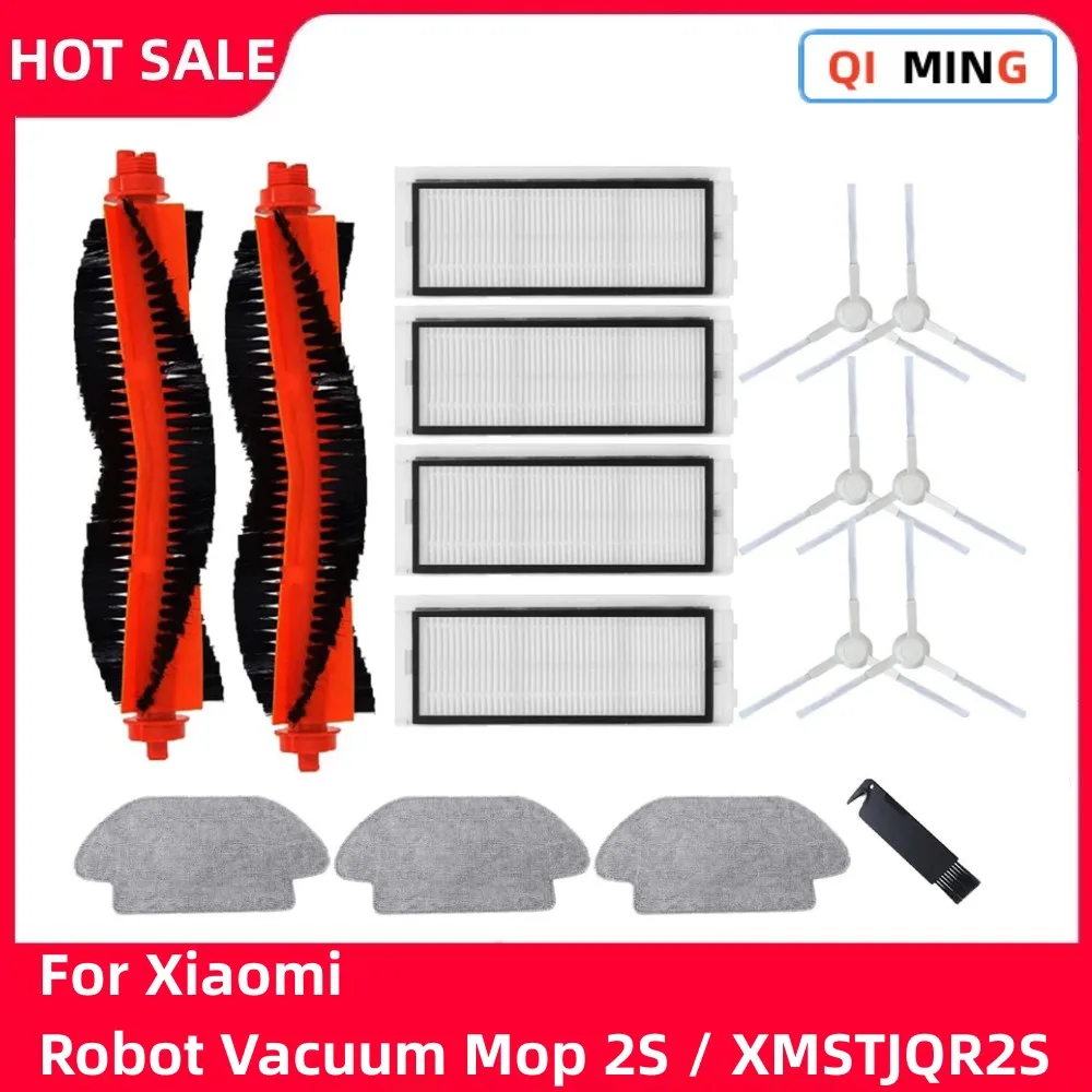 

Replacement For Xiaomi Robot Vacuum Mop 2S Cleaner XMSTJQR2S Spare Parts Main Brush Side Brush Hepa Filter Mop Cloths Rag