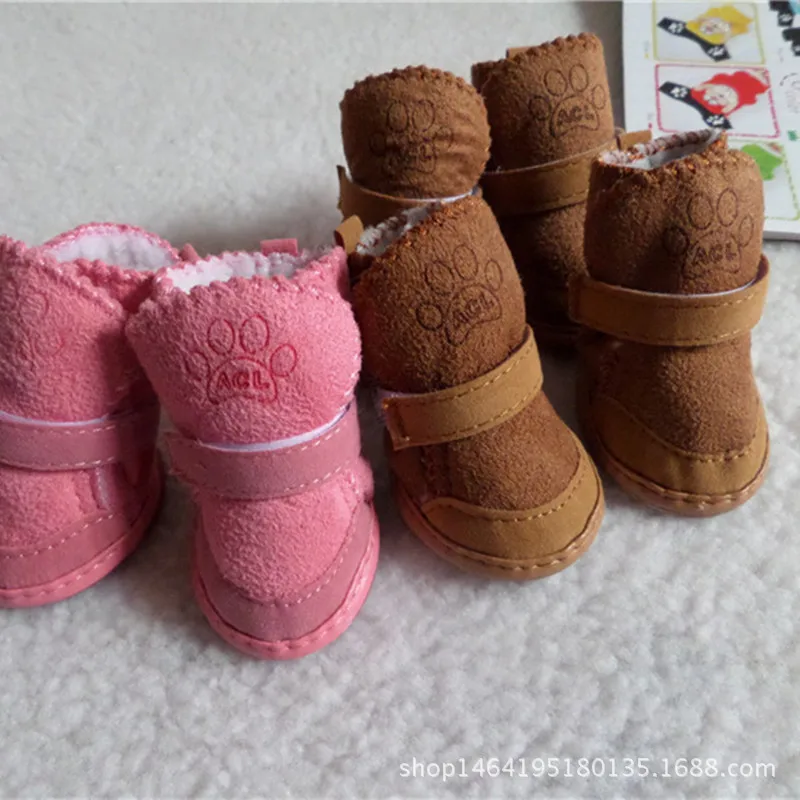 

Dog Shoes Snow Boots Bichon Pet Shoes Dog Cat Chihuahua Lamb Wool Dog Cotton Shoes Pet Shoes dog booties big dog shoes