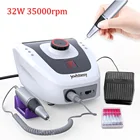 Electric Nail Drill Machine Tools 35000RPM 32W Electric Acrylic File Nail Cutter Manicure Machine Pedicure Electric File Bits