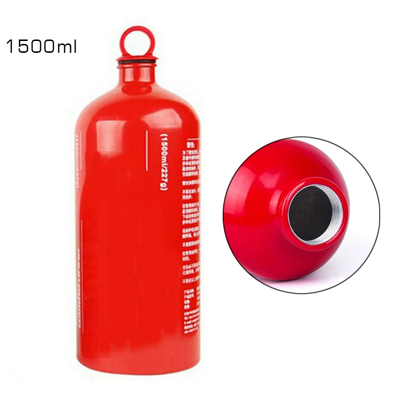 

1500ML Gas Oil Fuel Bottle Container Motorcycle Petrol Stove Gasoline Canister Lightweight Aluminum Alloy Outdoor Tool Camping