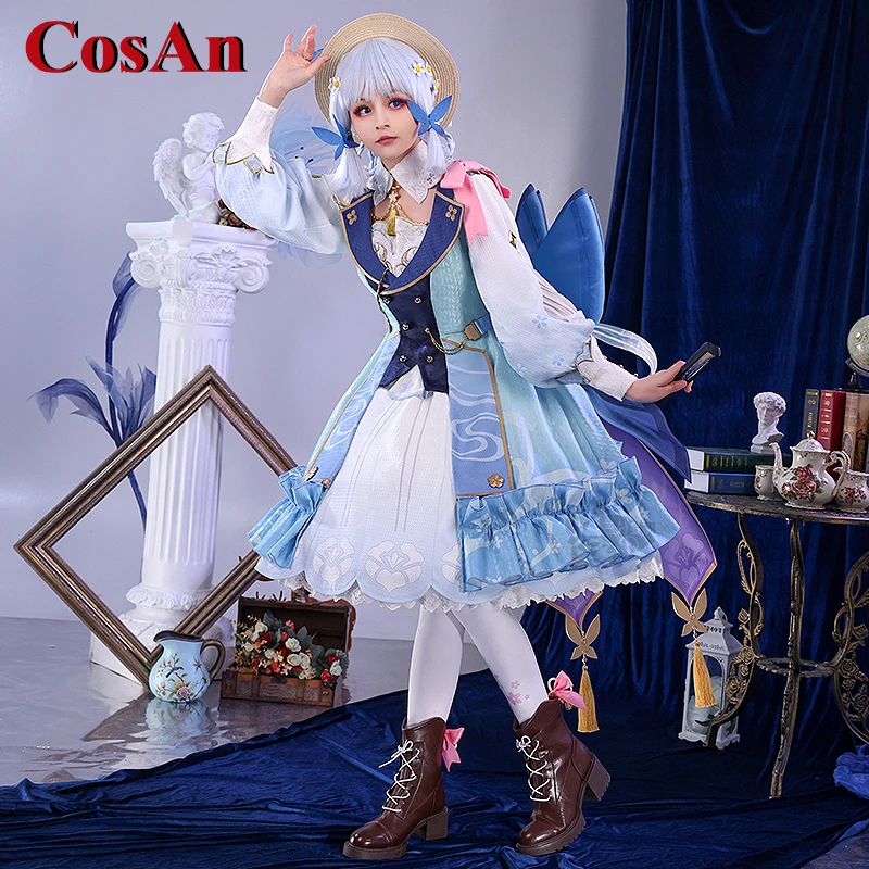 

CosAn Game Genshin Impact Kamisato Ayaka Cosplay Costume Sweet Gorgeous Formal Dress Activity Party Role Play Clothing
