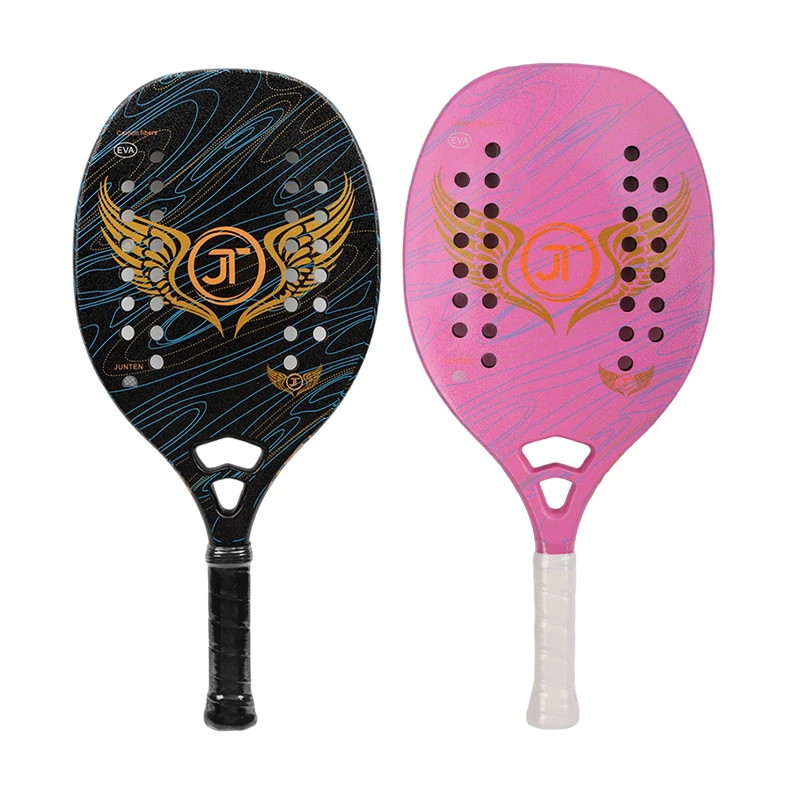 (Spot) 2022 New Racket Full Carbon Fiber Beach Tennis Racket Outdoor Sports Equipment for Men and Women Racket Gift 1 Tape+ Bag