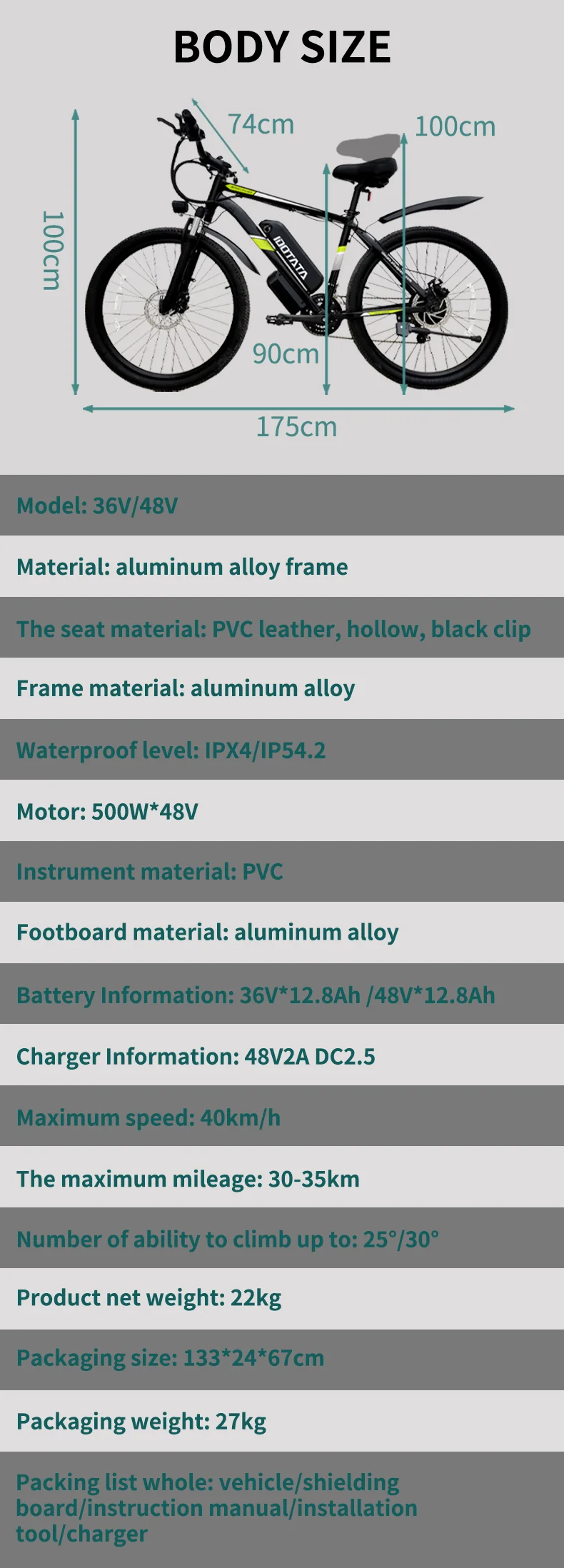 WElectric Bicycle48V12.8 AH литиевая батарея взрослый горный пересеченный велосипед для езды