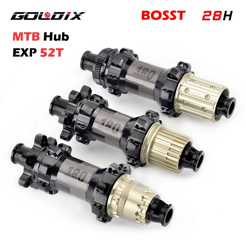 

Ступица GOLDIX M180 MTB с 6 болтами и центральным замком, диск с храповым механизмом 28H EXP 52T, горный велосипед класса XD, 11 12 Скоростей