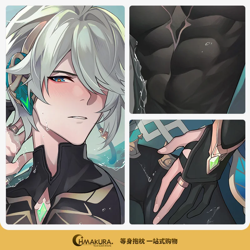 

Длинная Подушка для косплея аниме Genshin Impact alhaiтема, обнимающая подушка для тела Dakimakura, постельное белье, Декор, Рождественский подарок