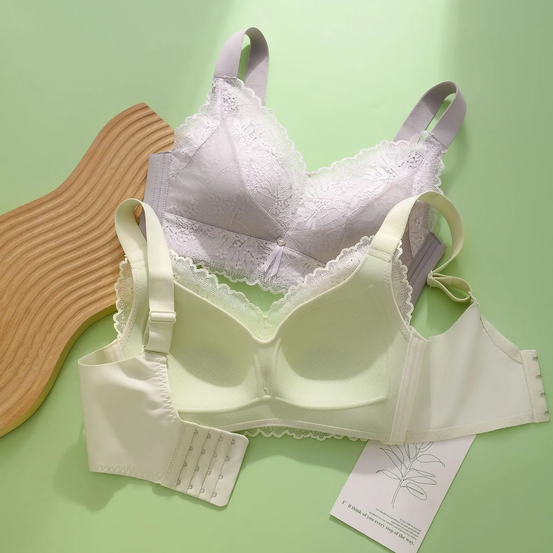

Summer Large Size Lingerie Women Gather Adjusted Full Cup Bra Free Underwire Collection Breast 75 80 85 90 95 100 105 C D E
