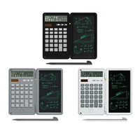 calculator and writing pad 12 digit large lcd display desk calculators with repeated writing tablet for basic financial office h