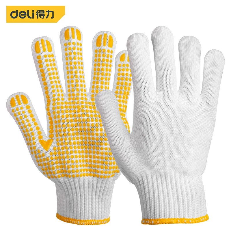 

Deli 1/2/3 Pairs Garden Protective Gloves Cotton Breathable Gardening Gloves Woodworking Wear-resistant Professional Gloves