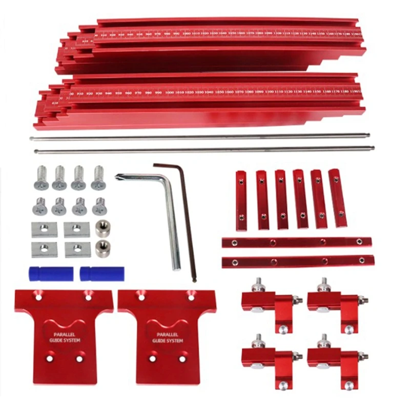 

Woodworking Parallel Guide Rail System 1200Mm For Electric Circular Saw Engraving Machine Slotting Parallel Sliding Rail