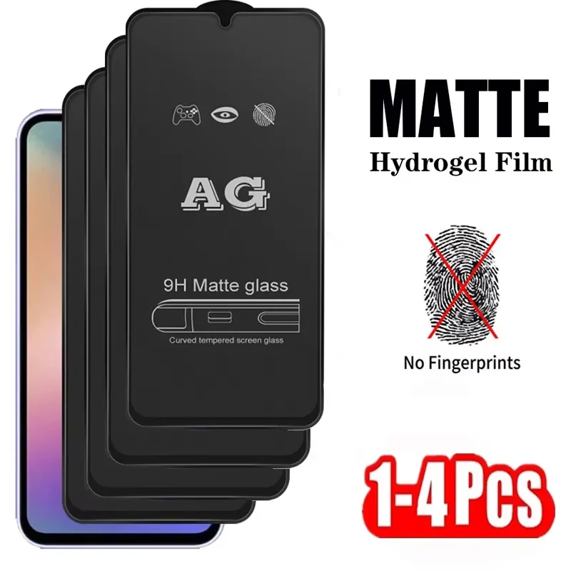 1-4 шт. AG матовая защитная пленка для экрана Samsung S24 Ultra S23 S22 S21 Plus FE A33 A55 A35 A15 A34 A54 A14 A52