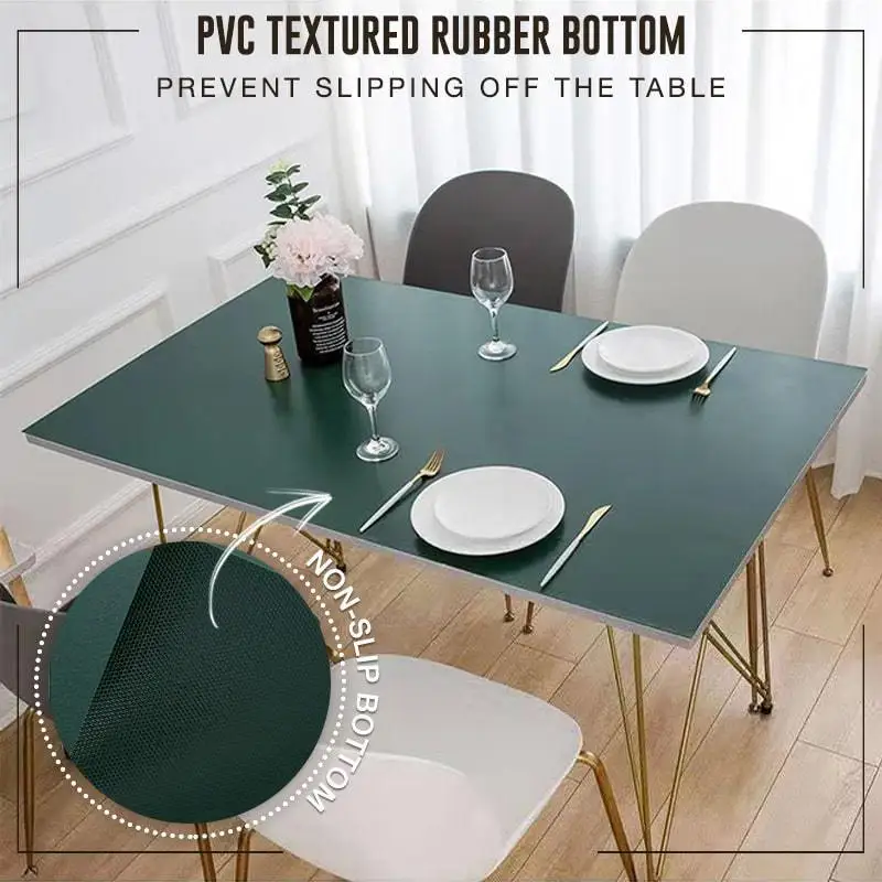 

Кожаная скатерть в простом стиле, высококачественный коврик для обеденного стола, водонепроницаемая, масляная и водостойкая, #23