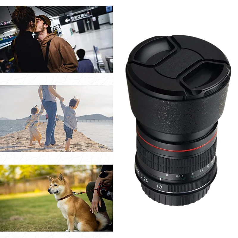 Объектив камеры 85 мм F1.8 для Canon Большая диафрагма фиксированный фокус портрет