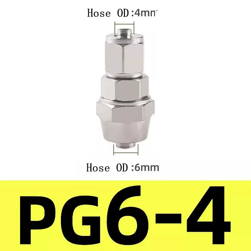 

Пневматические фитинги для быстрого скручивания, соединители для воздушного шланга, прямой вставной быстроразъемный медный никелированный СОЕДИНИТЕЛЬ 6 мм, 8 мм, 10 мм