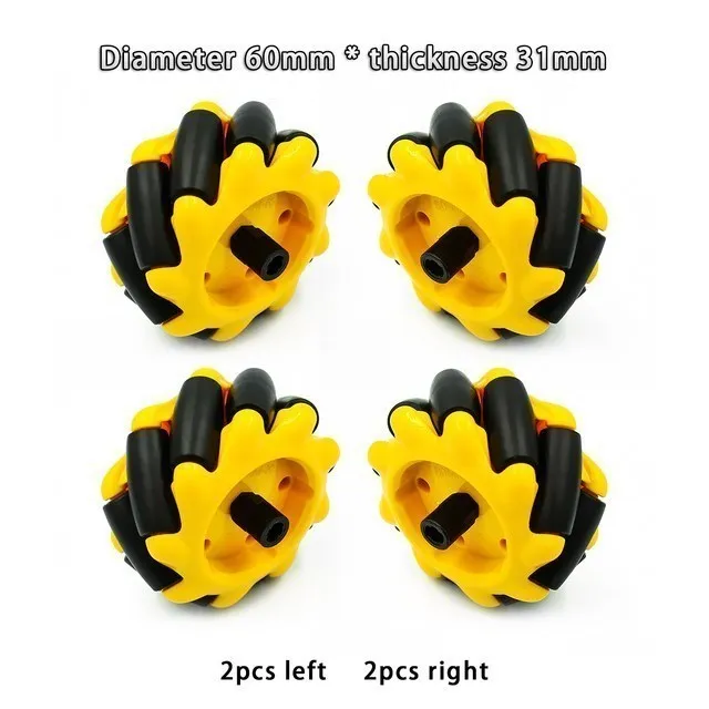 

Меканум колеса SZFYDOSH 48 мм, 60 мм, 80 мм, 97 мм черные