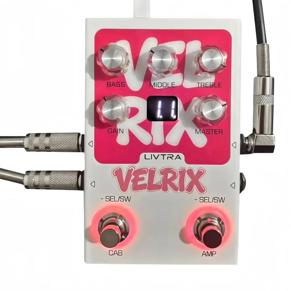 Фото Педаль LIVTRA VELRIX Amp IR, 9 предусилителей + 9 имитаций кабинетов, NAM/IR-лоадер, USB-аудиоинтерфейс, FX-луп для живых выступлений и студийной работы №1