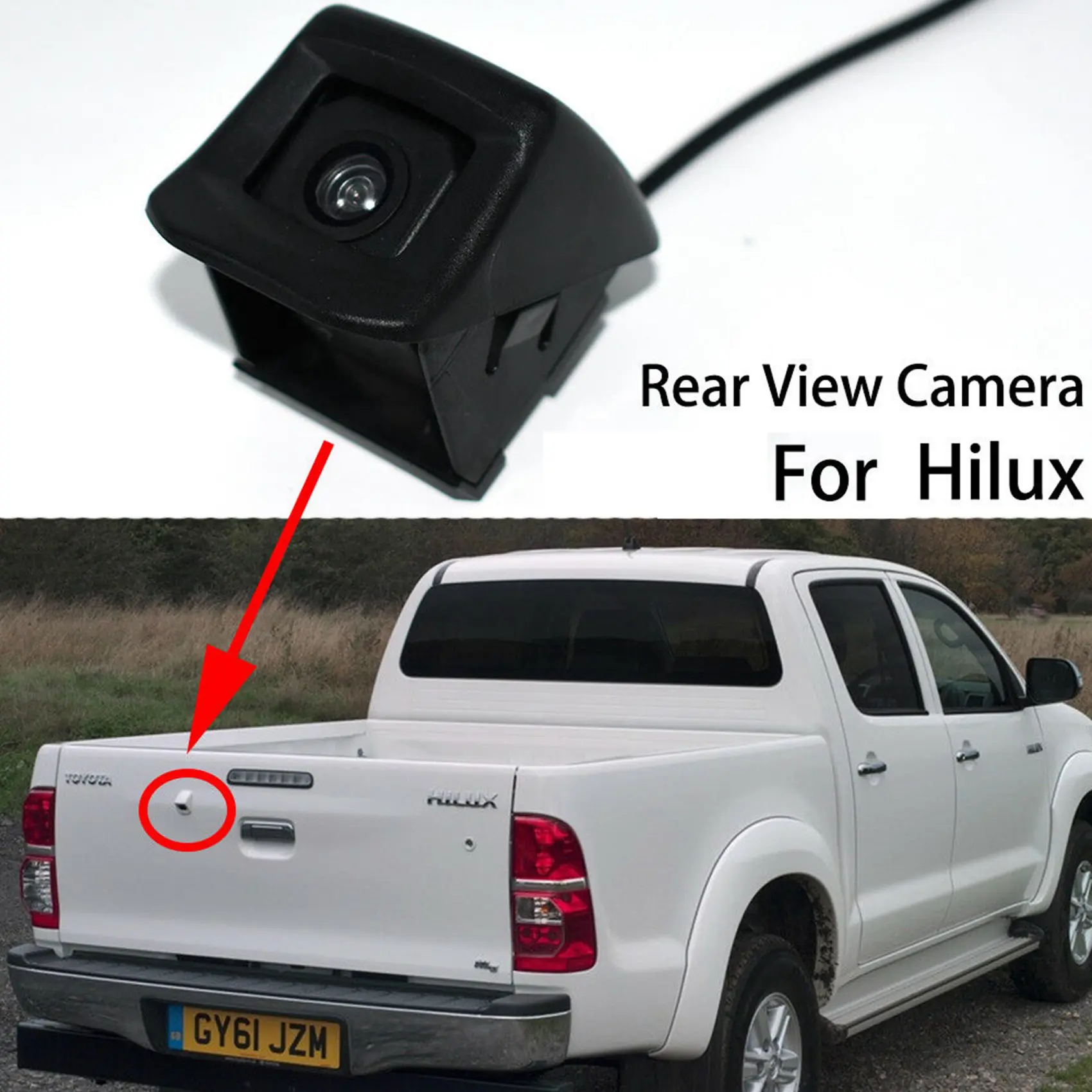 

Для Toyota Hilux AN120 AN130 2010-2018 Автомобильная камера заднего вида, резервная камера, камера заднего вида для парковки, камера заднего вида A