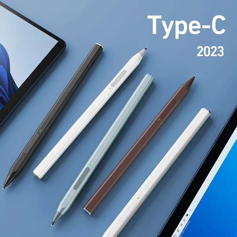 Type-c For Surface Pro 9 8 3/4/5/6/7 X Microsoft Surface Go 3 2 Book 4096 Levels Pressure Palm Rejection