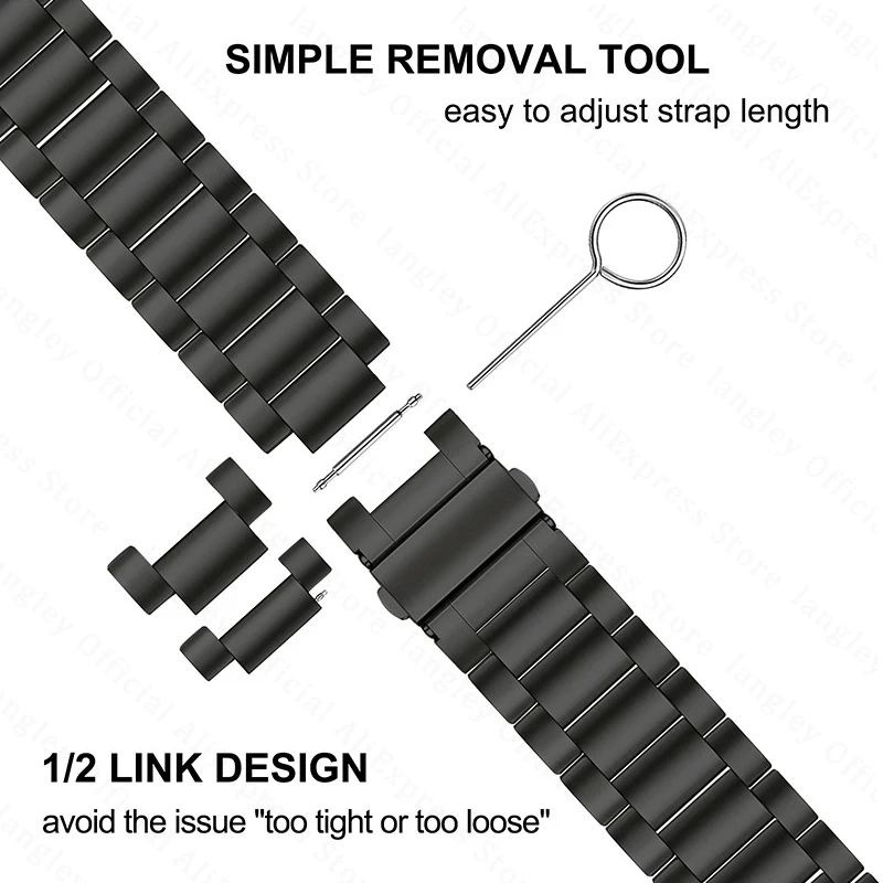 20mm Titanium Metal Watch Strap for Samsung Galaxy Watch 5 Pro 45mm/4 Classic 46 42mm Band No Gaps for Galaxy Watch 5/4 40/44mm