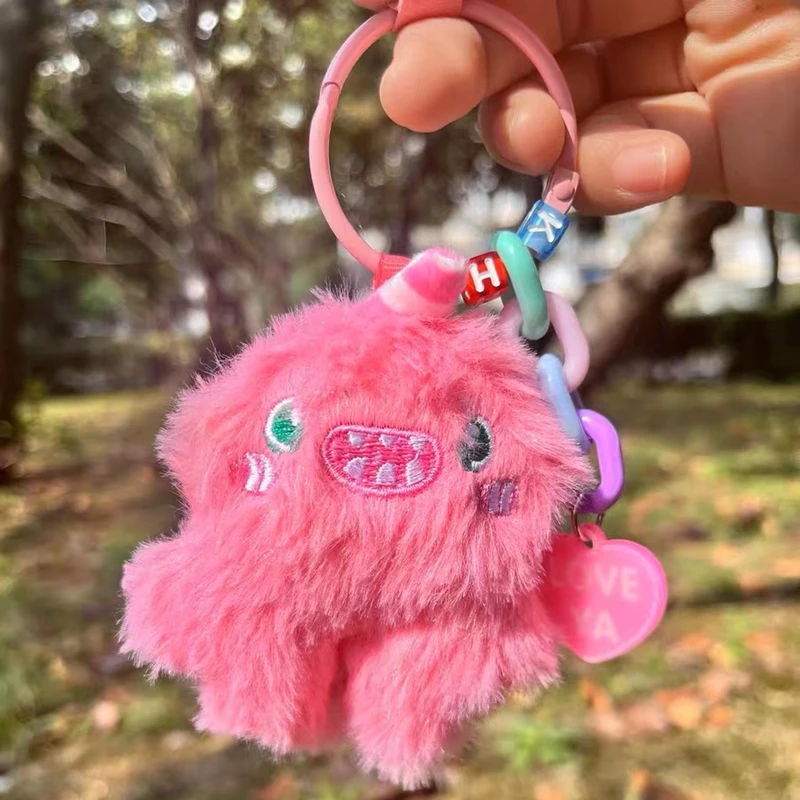 

Корейский Симпатичный плюшевый брелок в виде маленького монстра, Модный японский женский рюкзак, подвеска, автомобильная сумка, Индивидуал...