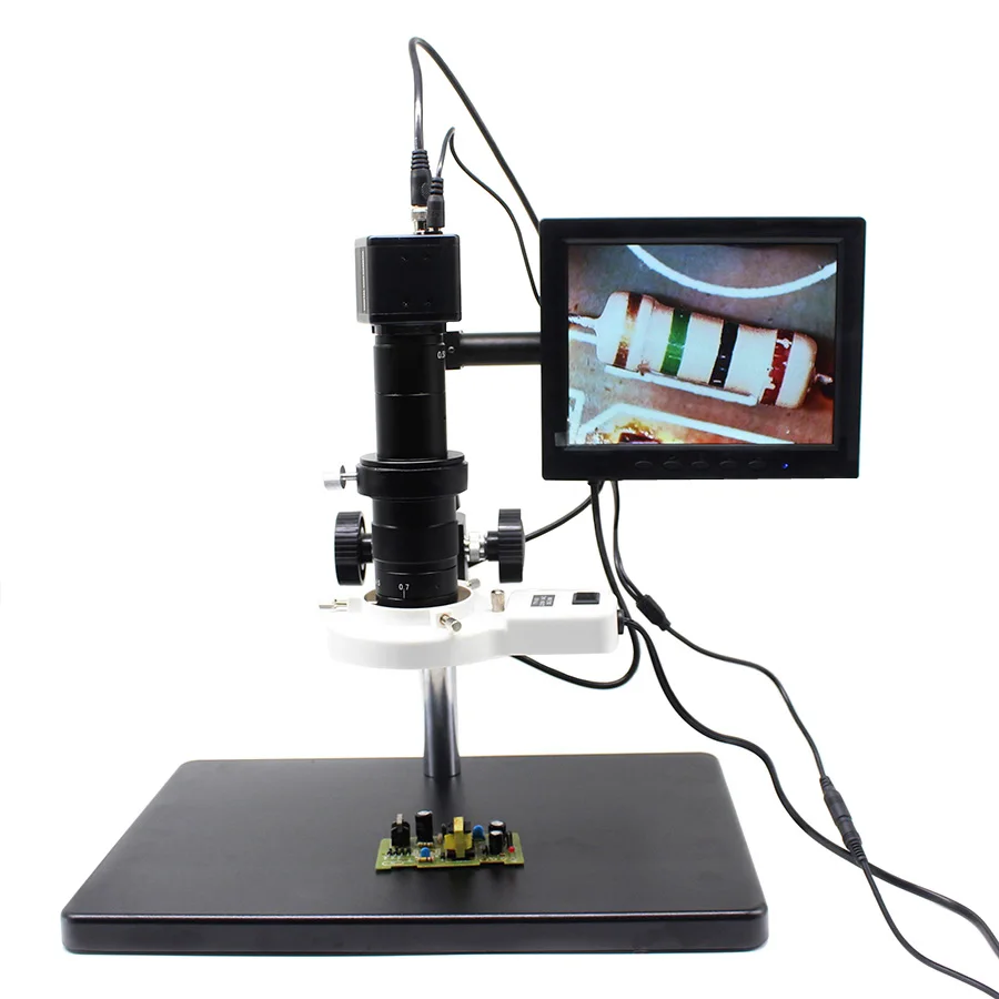 

7-150X Electron Zoom Video Eyepiece Microscope Magnifier with CCD Camera System