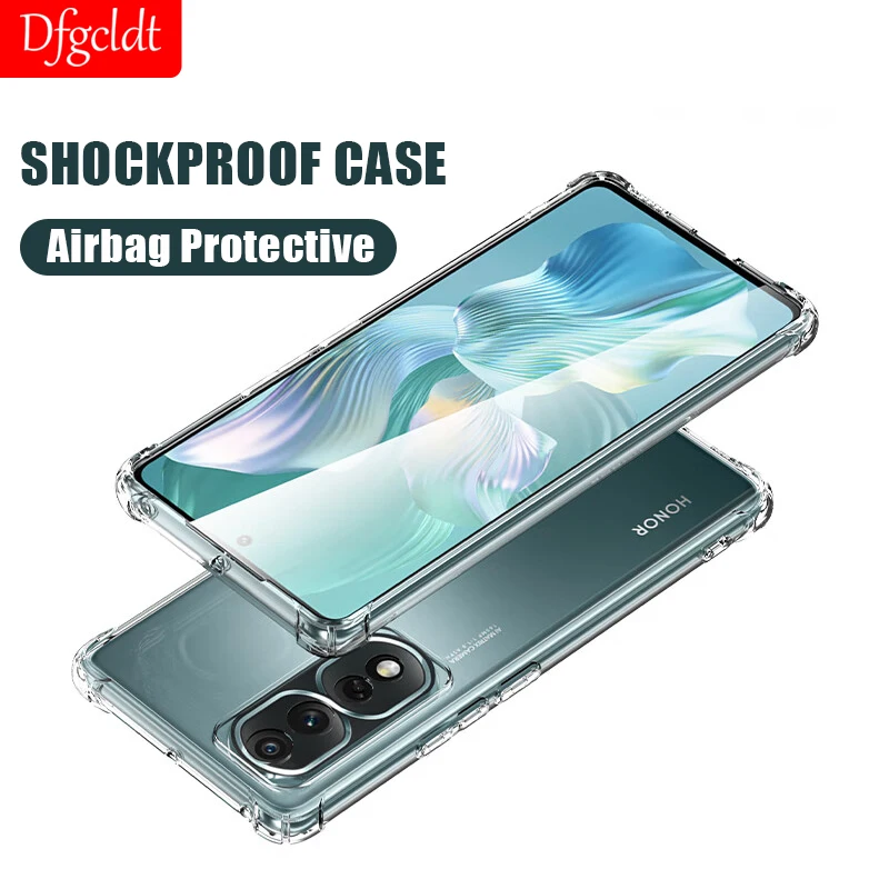 

Transparent Silicone Phone Case For Honor 80 70 Lite 60 SE 50 Pro X9a X8a X7a X9 X8 X7 X40 GT X40i X30 Max Shockproof Back Cover