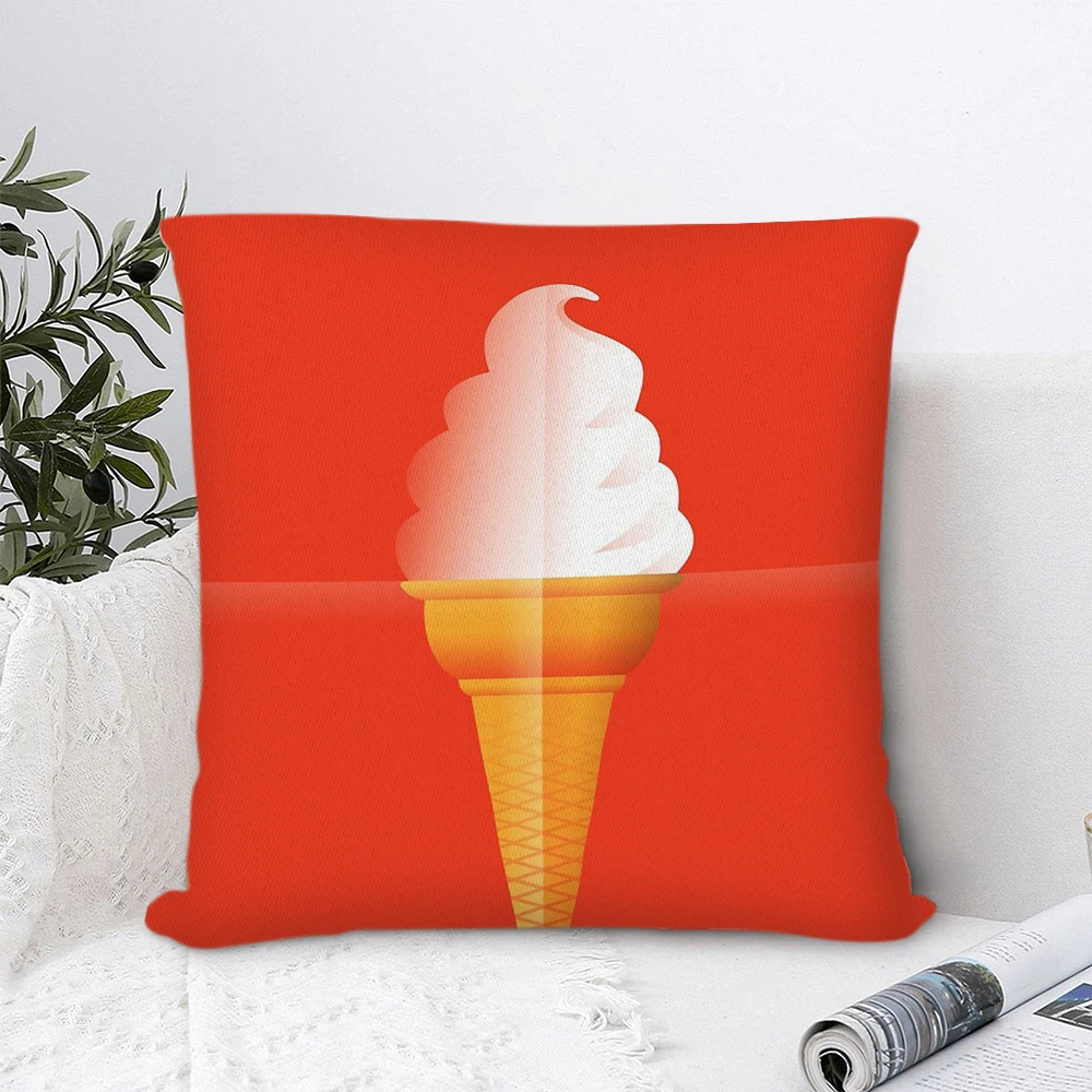 

Ice Cream Polyester Pillow Cover Decorative Pillows for Sofa Bedroom Pillow Cases Home Decor Cushion Covers 45*45cm