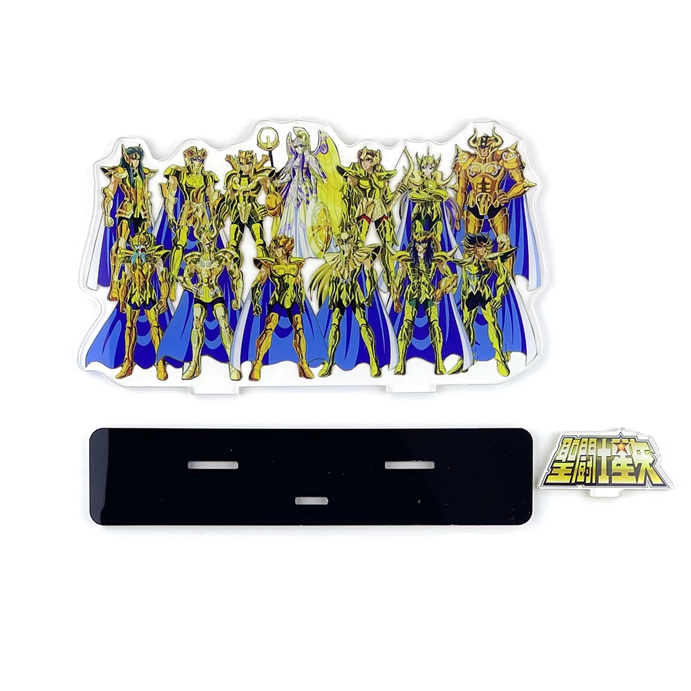 

Saint Seiya zodiacal signs Athena Shaka Saga Camus Muu Aiolia Aiolos Dohko Milo acrylic standee figurines desk decoration topper