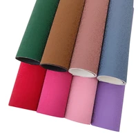 matte color frosted pu faux leather fabric sheet for making hair bowcoverdiy accessories