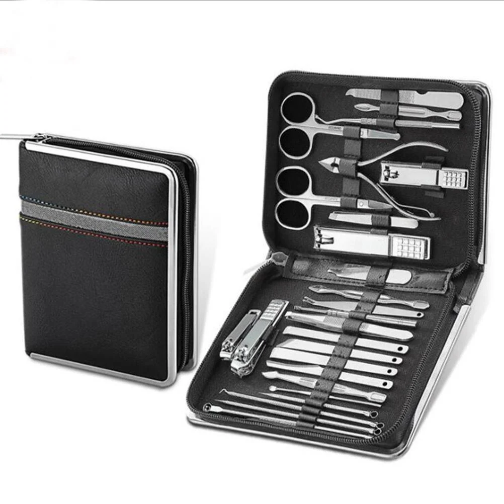 

26-Piece Manicure Set Stainless Steel Nail Clippers With Box Pedicure Beauty Manicure Nail Clippers Nail Braces Foot Care Tools