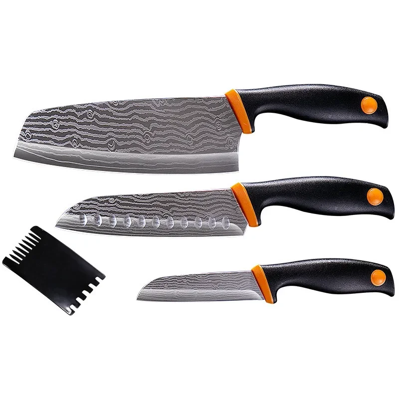 Нож для дамасских вен кухонные ножи из нержавеющей стали набор 4 предметов