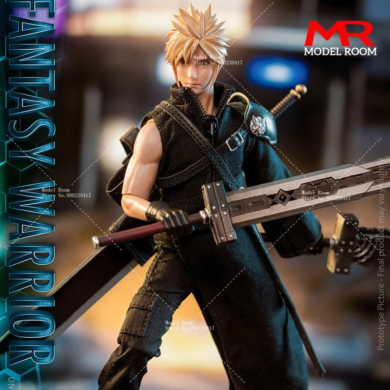 Фото DSTOYS DS-2301 1/12 Fantasy Warrior Cloud, экшн-фигурка, 6-дюймовая фигурка мужского солдата, игрушка, полный набор, Коллекционная модель №1