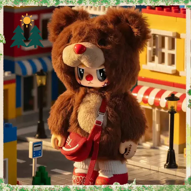 Фото Оригинальная серия ChaoSweet REBEL BEAR BAG: виниловая кукла с подвижными суставами, милая миниатюрная настольная фигурка, коллекционная игрушка, подарок для девочек №1