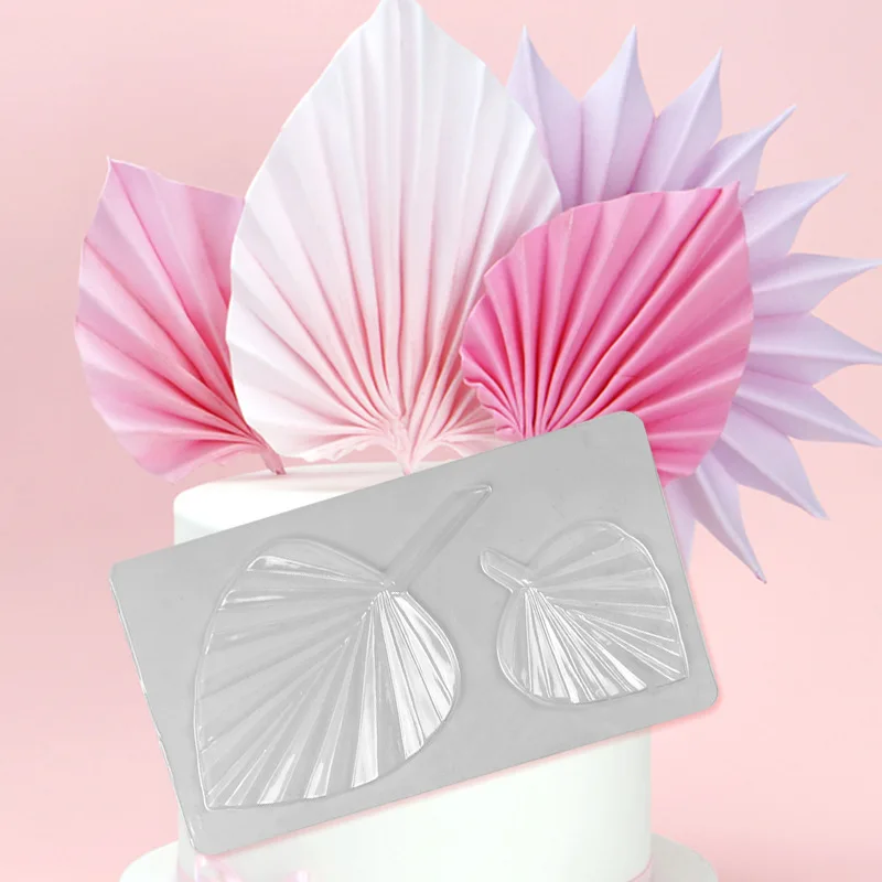 

Silicone Mold Tropical Plant Palm Leaves Rose Flower Leaf Fondant Cake Chocolate Super Light Clay Soft Pottery Decoration Supply