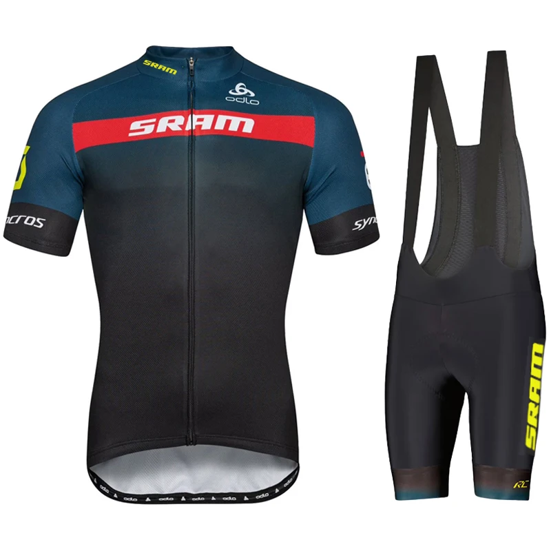 

Комплект одежды для велоспорта ODLO SRAM, летняя дышащая майка с коротким рукавом, униформа для горных велосипедов