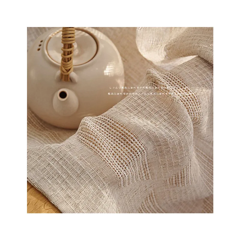 Японские льняные хлопчатобумажные шторы зеркальные занавески для гостиной