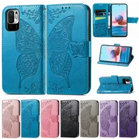 wallet butterfly leather case for xiaomi redmi 10 9 9a 9c 9t 8 8a note 1010s10 pro9pro8pro mi poco x3 nfcm3 11t