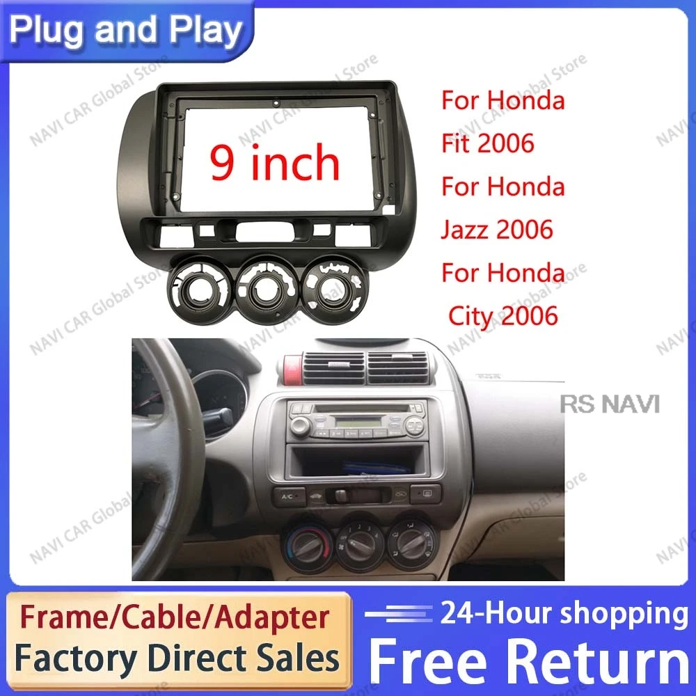 NAVI Car 9 дюймов 2 Din стерео панель o Fascia DVD рамка установочная левое и правое колесо