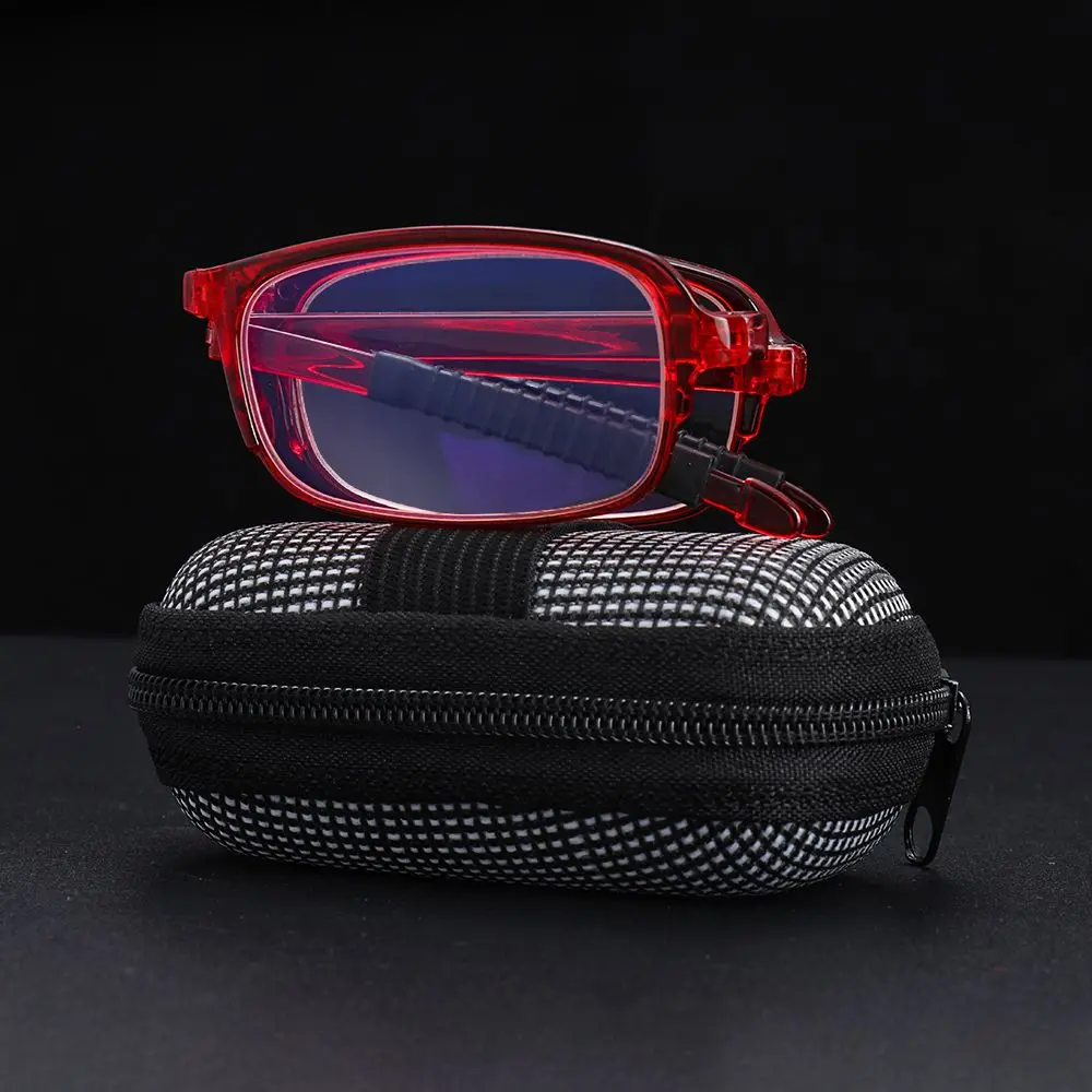 

Strength 1.0x ~ 4.0x Portable Lightweight Compact Presbyopic Glasses Reading Glasses with Zipper Case Folding