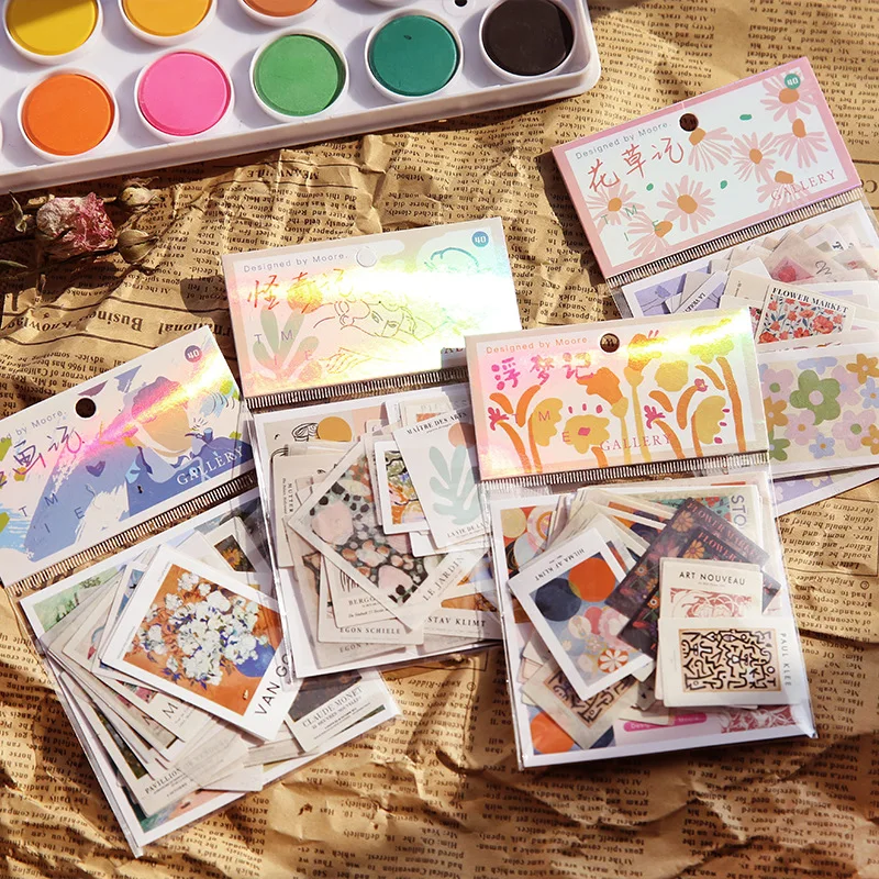 

20sets/lot Kawaii Stationery Stickers Years Gallery DIY Craft Scrapbooking Album Junk Journal Happy Planner Diary Stickers