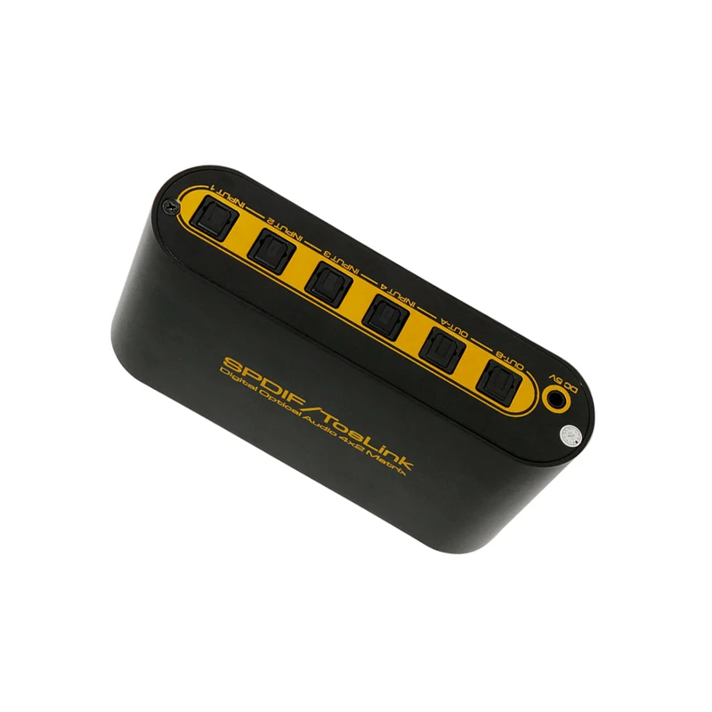 Оптический матричный коммутатор SPDIF 4X2/сплиттер 4 В 2 распределитель Поддержка HDCP