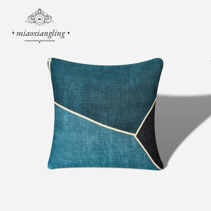 Geometric Grid Elastic Cushion Cover 45x45CM 2PC  Pillow Covers Decorative