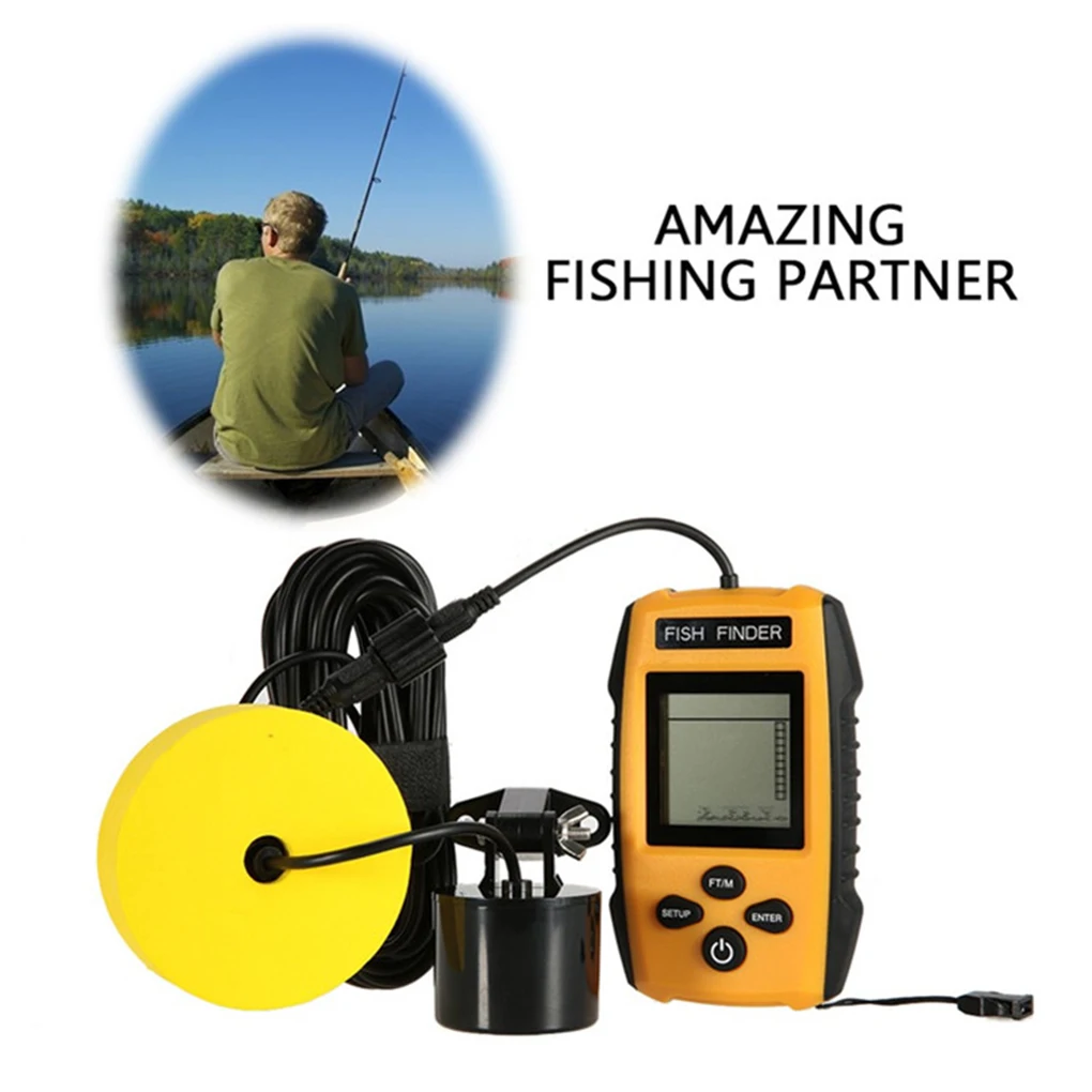 

100 м портативные рыболовные инструменты, эхолот, рыболовный сенсор, ЖК-дисплей с подсветкой