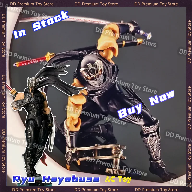 Фото В наличии: Коллекционная фигурка AC Factory Toys Ninja Gaiden Ryu Hayabusa Ko Kaiyodo Revoltech, модель для декора, игрушка, подарок №1