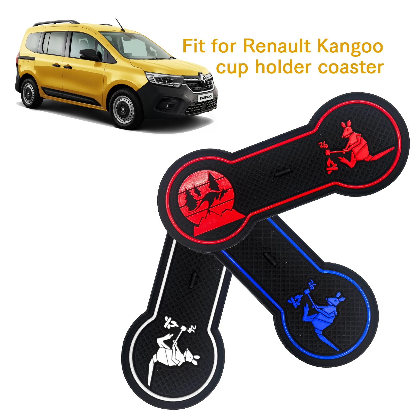 Нескользящая подставка для автомобильных подстаканников Renault Kangoo 2021 2022 2023 лет